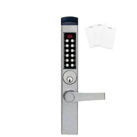 Dormakaba Kaba: Eplex Narrow Stile Lever Trim For Mortise Deadbolt, Schlage "C" Keyway KABA-E3766MSNL62641